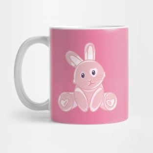 Pink Heart Bunny Mug